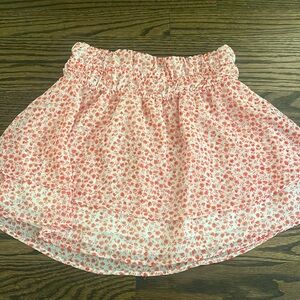 Lelis red floral mini skirt